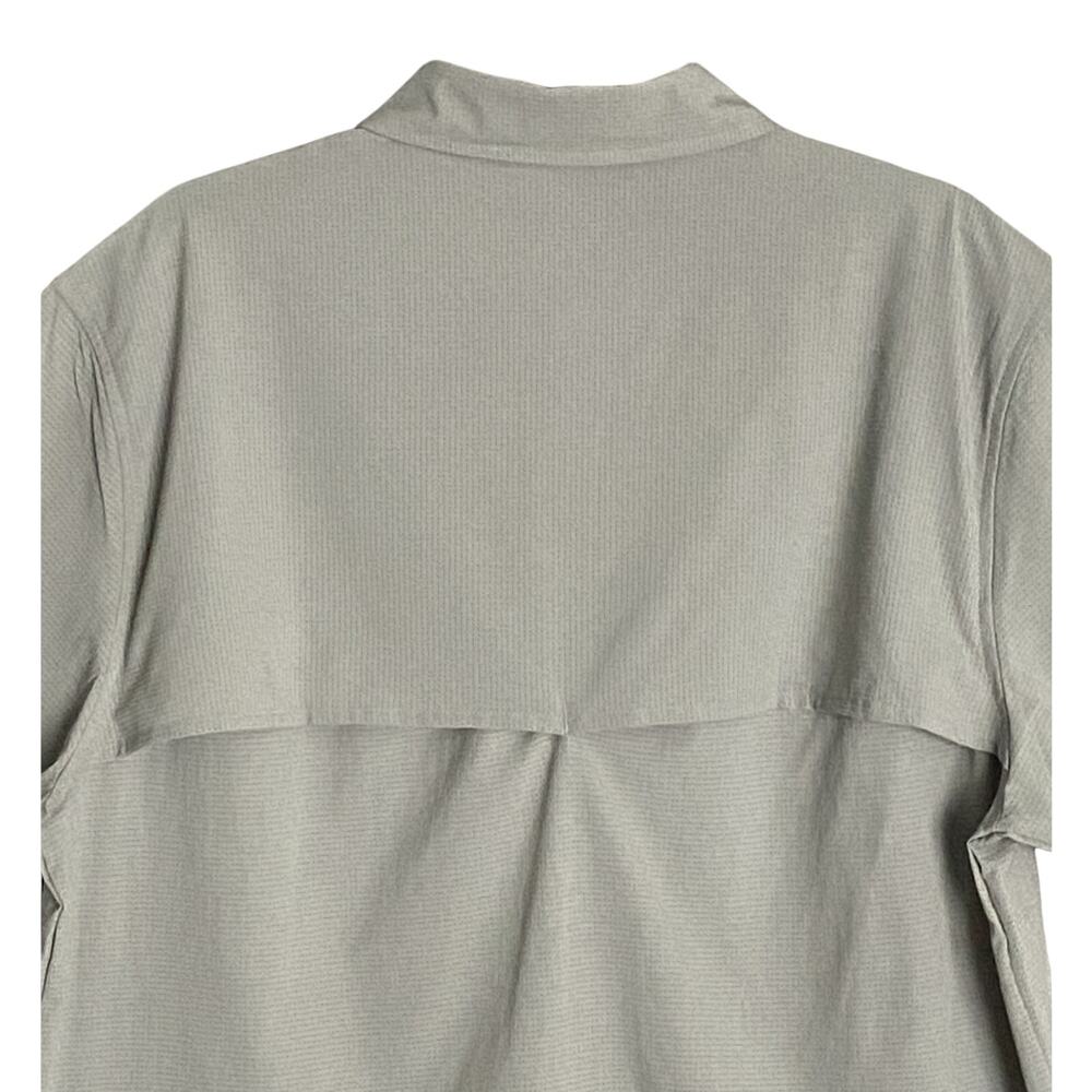 Antigua Texas A&M Shirt Activate Woven Short Sleeve Button-Up Shirt Gray NEW - Picture 7 of 14